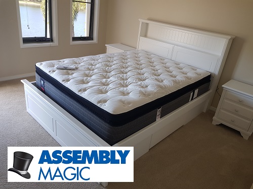 Bed and side table suite assembled by Shaun - Assembly Magic