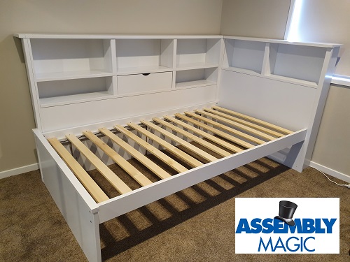 Bed assembly performed by technician Ben.