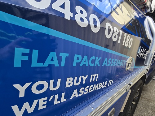 Side view of technician - Brendan's van