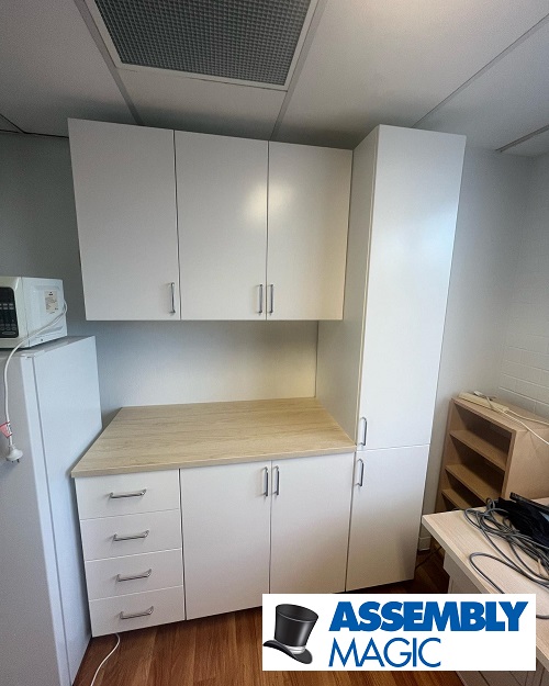 Flat pack cabinets assembled by Brendan - Assembly Magic