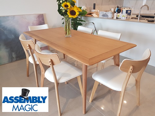 Dining suite assembled by Brendan - Assembly Magic