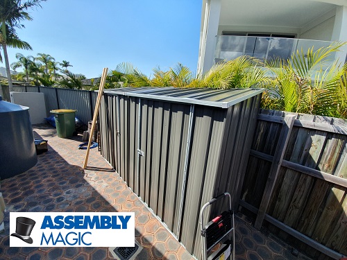 Garden Shed Assembled by Shaun Assembly Magic.