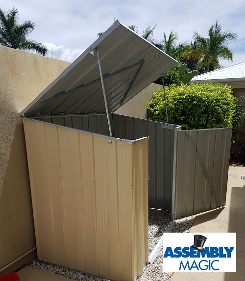 Garden shed assembled by technician - Robert.