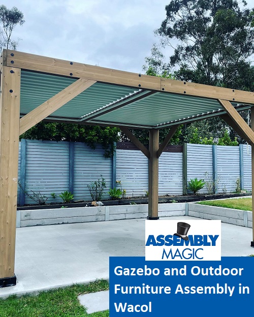Gazebo installed by Assembly specialist Shaun.