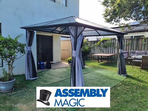 Gazebo assembled in Bellbird Park by Shaun - Assembly Magic