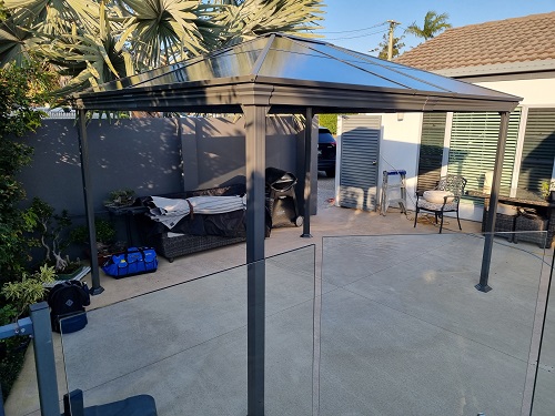 New gazebo assembled by Shaun from Assembly Magic