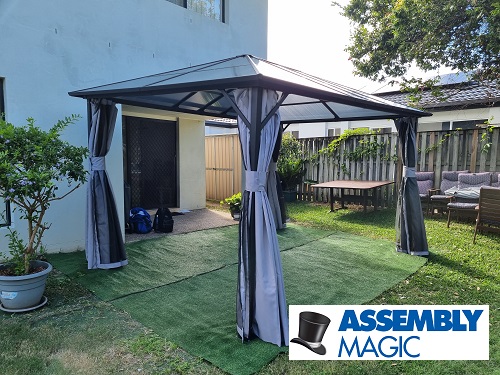 Gazebo assembled by Ben - Assembly Magic