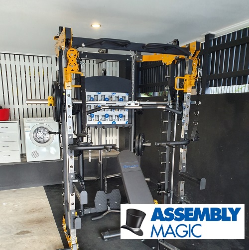 Gym equipment assembled by Ben from Assembly Magic