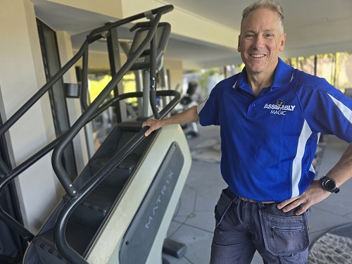 Technician - Robert, with a stair master he delivered and assembled.