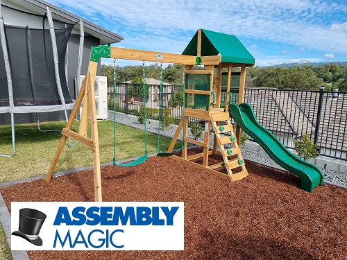 Large Playground/Cubby house assembled by Robert - Assembly Magic.