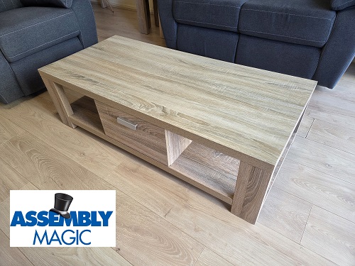 Coffee table delivered and assembled by Assembly Magic
