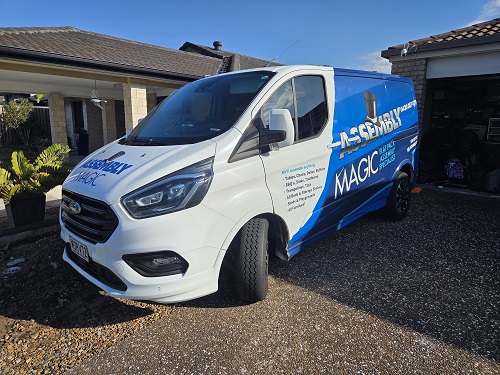 Robert from Assembly Magic's van.