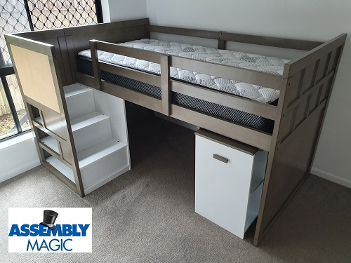 Bunk bed with storage