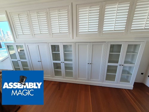 Large cabinet with Assembly Magic logo in bottom left corner