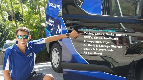 Shaun next to his van 