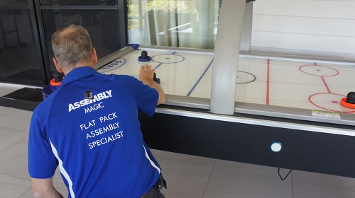 Sporting equipment delivered and installed by Assembly Magic