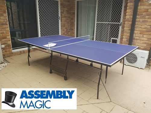 Ping Pong table assembled by Assembly Magic in Tecoma