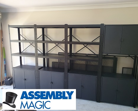 Shelving units installed by Robert - Assembly Magic