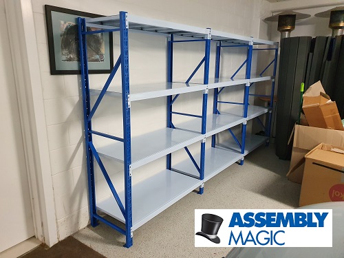 Shelving assembled by Shaun - Assembly Magic