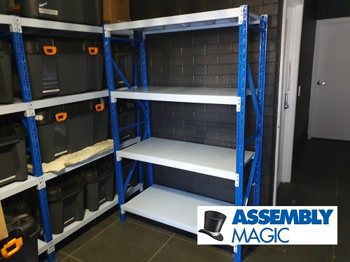 Shelving assembled by Ben - Assembly Magic