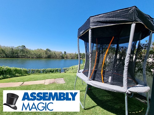 Trampoline assembled by Brendan - Assembly Magic