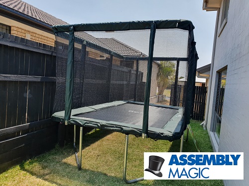 Large trampoline assembly by Robert - Assembly Magic