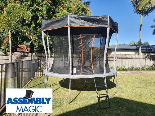 Trampoline assembled by Assembly specialist Shaun.