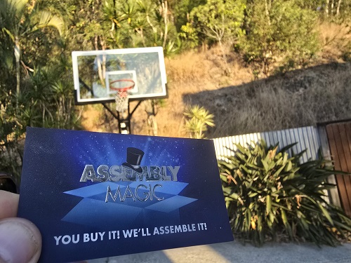 Big Basketball Hoop setup by Assembly Magic in Darra