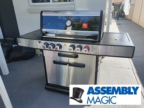 Stainless steel BBQ installed by Robert - Assembly Magic