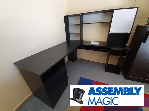 Corner desk assembled by Shaun - Assembly Magic
