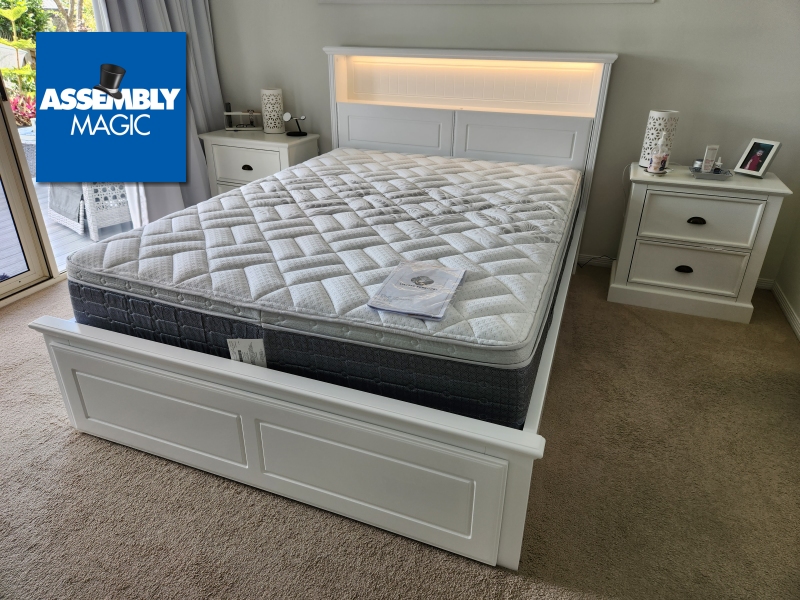 Bed & Bedside Tables with Assembly Magic Logo
