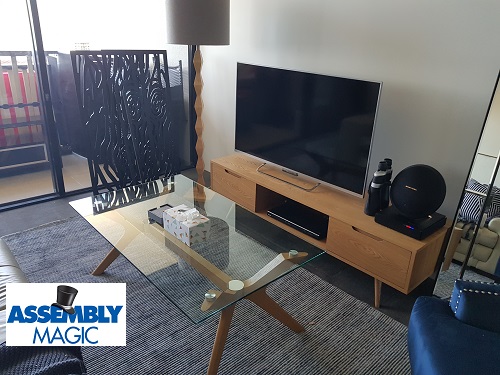 Living room set assembled by Assembly Magic