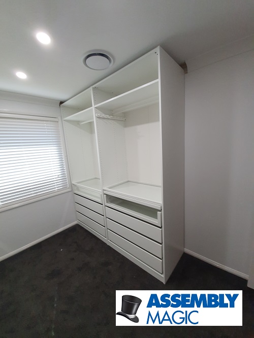 Large white wardrobe assembled by Ben - Assembly Magic