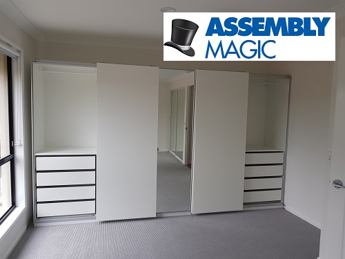 Wardrobes assembled by Robert - Assembly Magic.